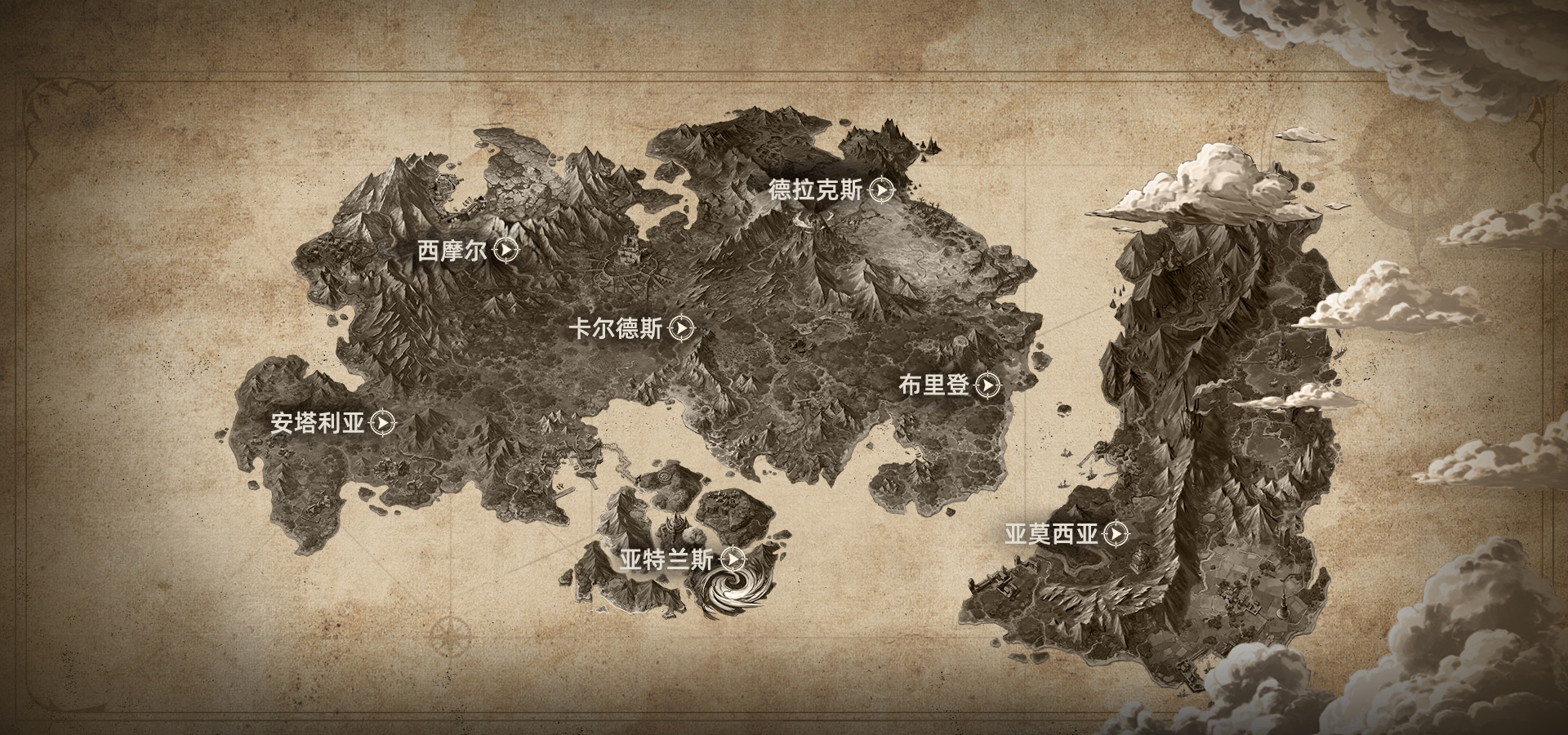 卡尔德拉斯大陆世界地图